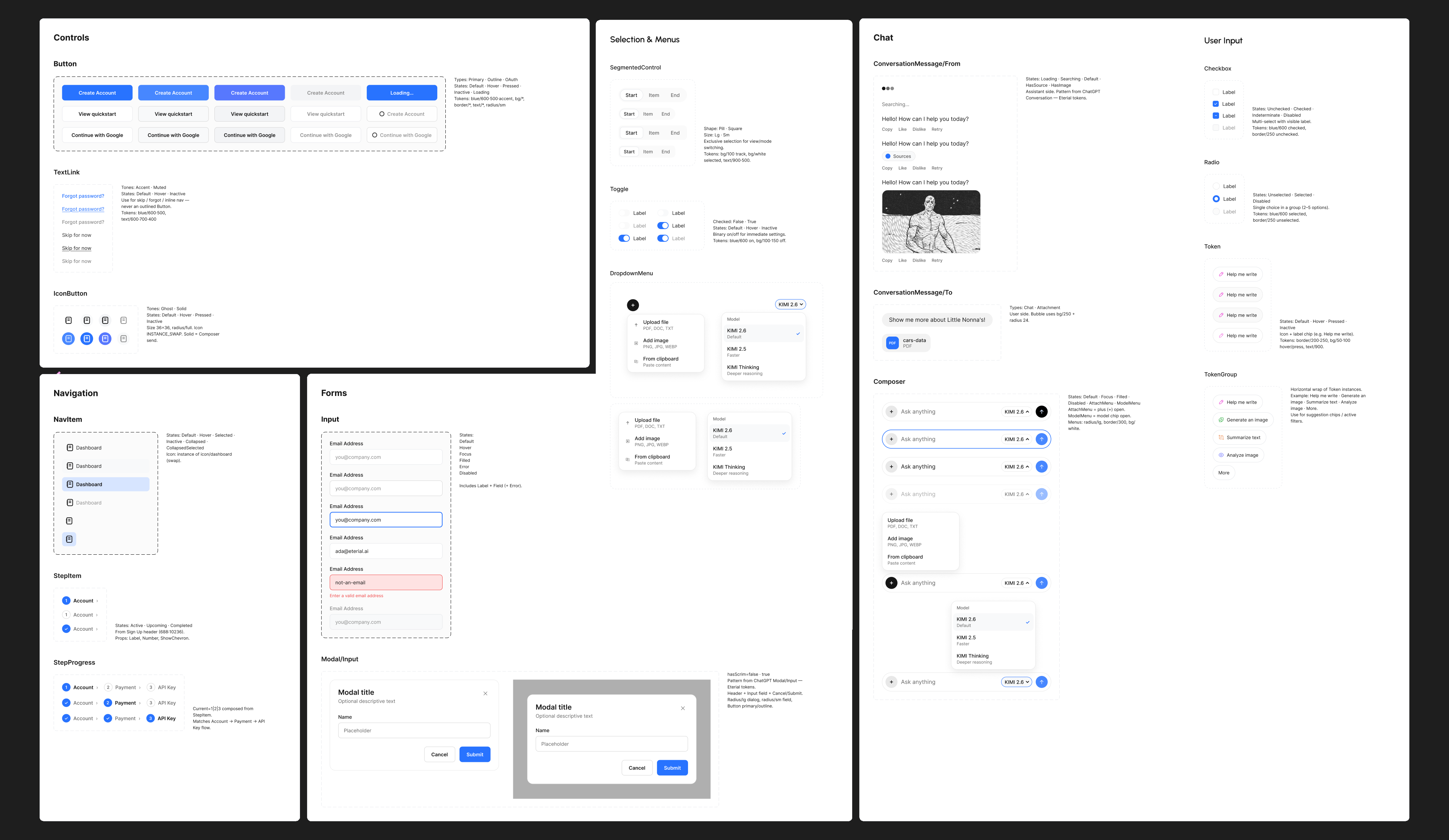 UI kit, then Storybook